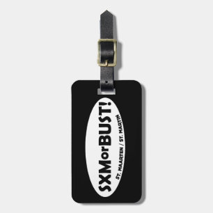 Étiquette À Bagage ÉTIQUETTE de BAGAGE de SXMorBUST - NOIR