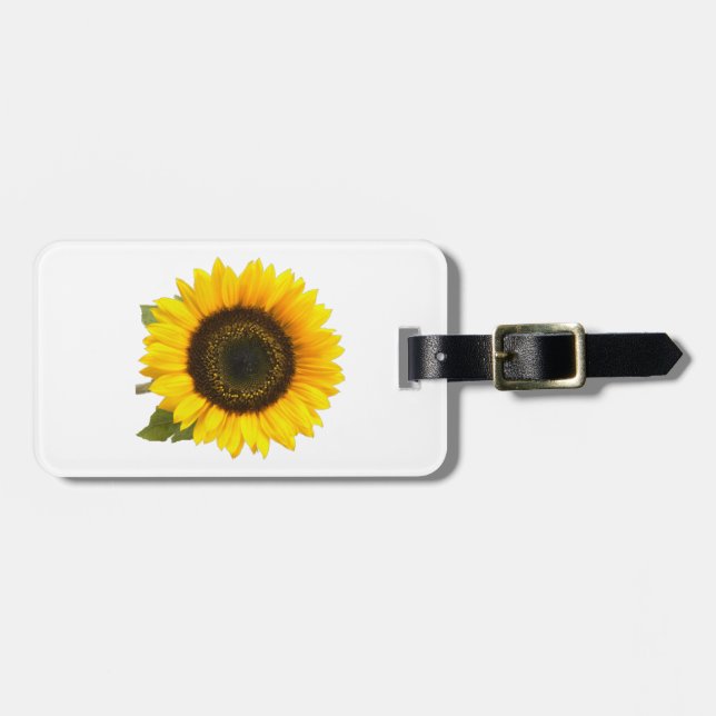 Étiquette À Bagage Étiquette de bagage de tournesol (Devant horizontal)