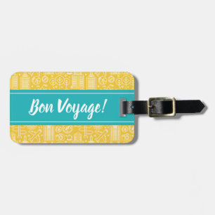 Étiquette À Bagage Étiquette de bagage de voyage de voyage de fève