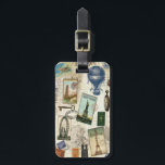 Étiquette À Bagage étiquette de bagage de voyage d'époque moderne<br><div class="desc">étiquette de bagage de voyage d'époque moderne</div>