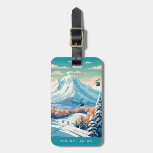 Étiquette À Bagage Étiquette de bagage de voyage Niseko Japon
