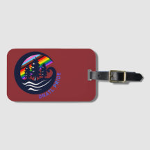 Étiquette de bagage de voyage North Coast Pride