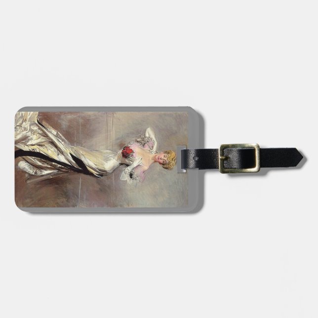 Étiquette À Bagage Étiquette de bagage de Zichy de comtesse (Devant horizontal)