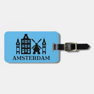 Étiquette À Bagage Étiquette de bagage décalcomanie vintage Amsterdam