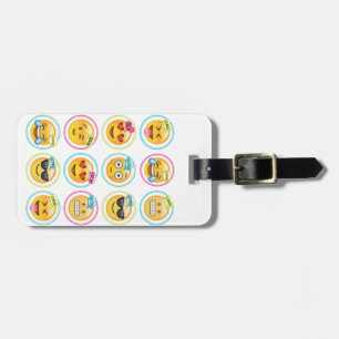 Étiquette À Bagage Étiquette de bagage d'Emoji