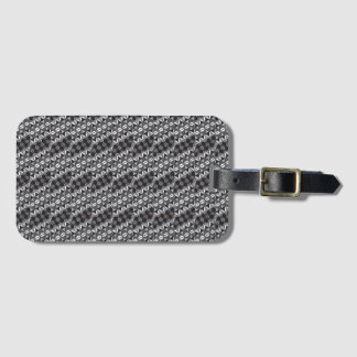 Étiquette À Bagage Étiquette de bagage designer noir et gris