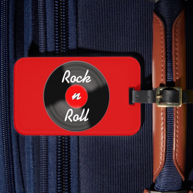 Étiquette À Bagage Étiquette de bagage disque vinyle cadeau (Insitu Rectoal 4)