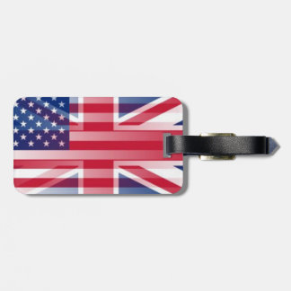 ÉTIQUETTE À BAGAGE ÉTIQUETTE DE BAGAGE DRAPEAU BRITANNIQUE ÉTATS-UNIS