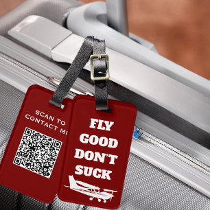 Étiquette À Bagage Étiquette de bagage drôle ‘Bien voler, pas décevoi