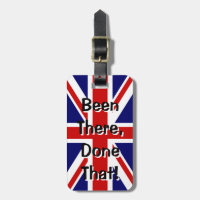 étiquette de bagage du drapeau britannique | Y a-t