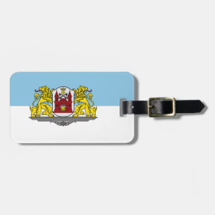 Étiquette À Bagage Étiquette de bagage du drapeau de Riga, Lettonie