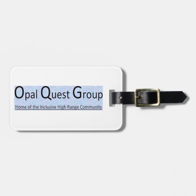 Étiquette À Bagage Étiquette de bagage du groupe Opal Quest (Devant horizontal)