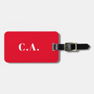 Étiquette À Bagage Étiquette de bagage en acrylique rouge entreprise
