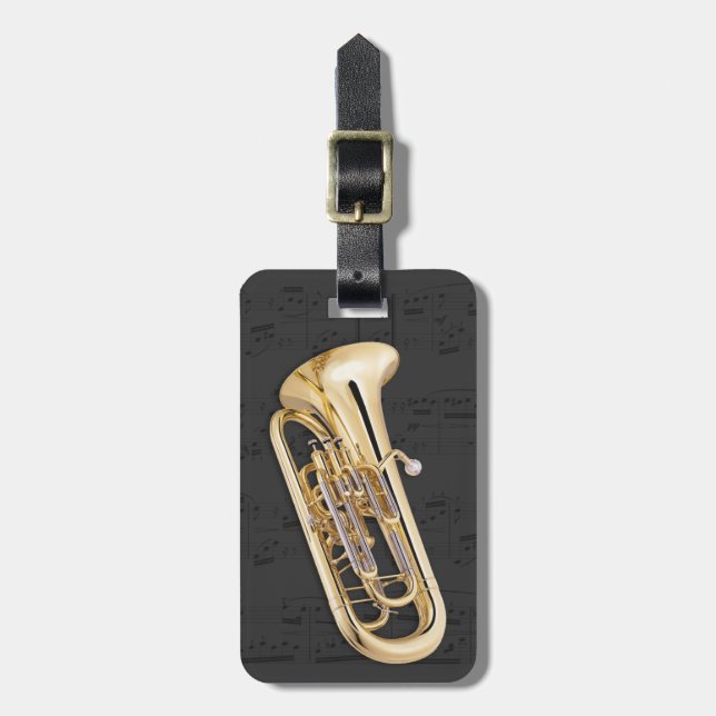 Étiquette À Bagage Étiquette de bagage - euphonium - choisissez la (Devant Vertical)