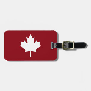 Étiquette À Bagage Étiquette de bagage feuille d'érable du Canada