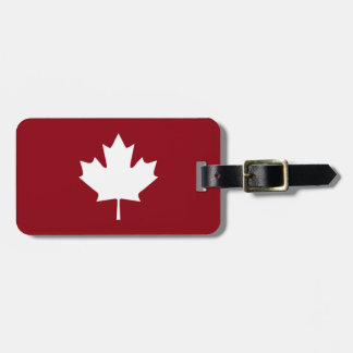 Étiquette À Bagage Étiquette de bagage feuille d'érable du Canada