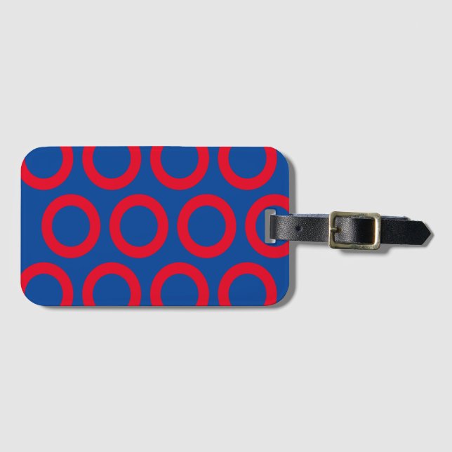 Étiquette À Bagage Étiquette de bagage Fishman Donut Phish Design  (Devant Horizontal)
