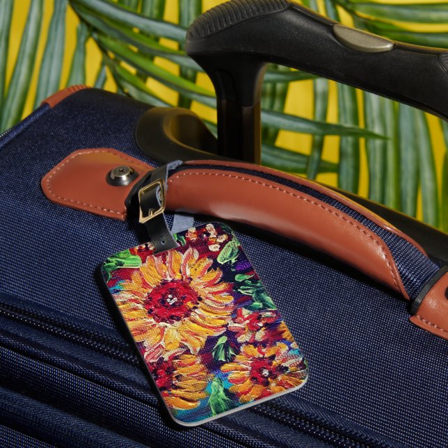 Étiquette À Bagage Étiquette de bagage Fleurs (Insitu Rectoal 1)