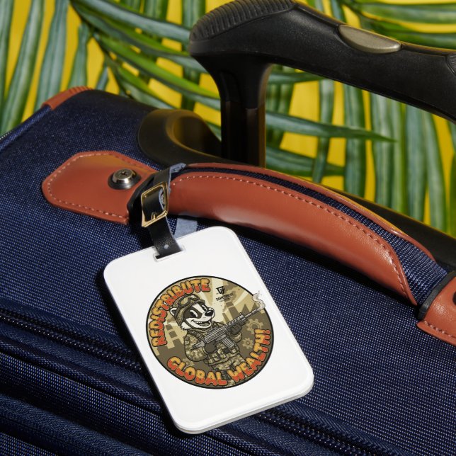 Étiquette À Bagage Étiquette de bagage Global Wealth Badger (Insitu Rectoal 1)