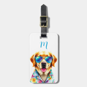 Étiquette À Bagage Étiquette de bagage Golden Retriever
