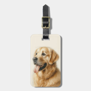 Étiquette À Bagage Étiquette de bagage Golden Retriever