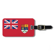 Étiquette de bagage Historic Canadian Red Ensign 1