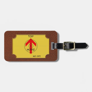 Étiquette À Bagage étiquette de bagage - horiz - modèle