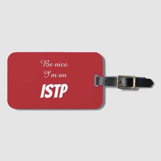 Étiquette À Bagage Étiquette de bagage ISTP (Devant Horizontal)