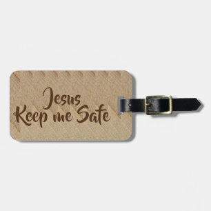Étiquette À Bagage Étiquette de bagage Jésus garde-moi en sécurité