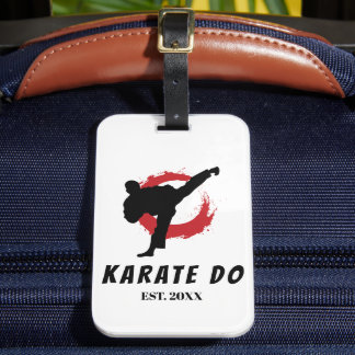 Étiquette À Bagage Étiquette de bagage Karate Do Cadeau de voyage pou