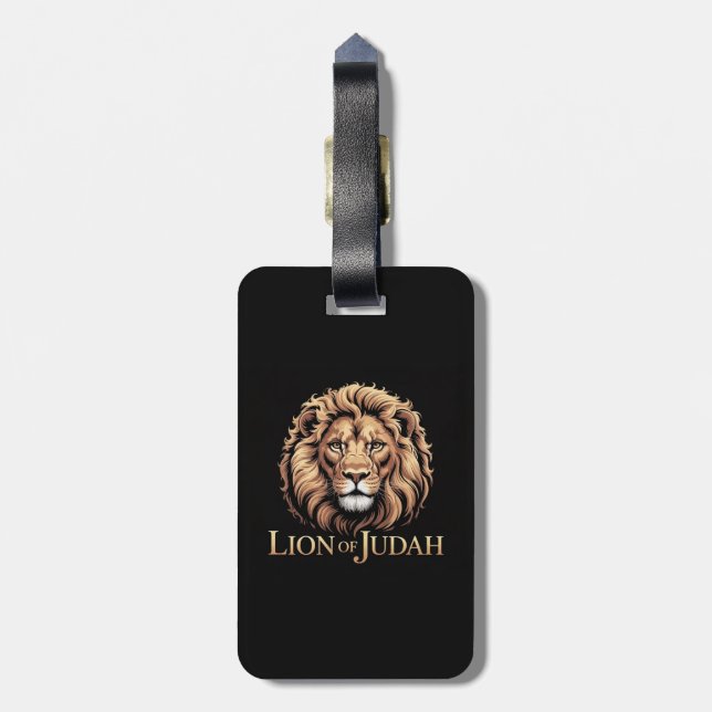 Étiquette À Bagage Étiquette de bagage Lion de Juda (Dos Vertical)
