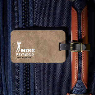 Étiquette À Bagage Étiquette de bagage marron pour golfeurs