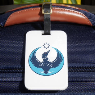 Étiquette À Bagage Étiquette de bagage MN Rebel Loon Rising
