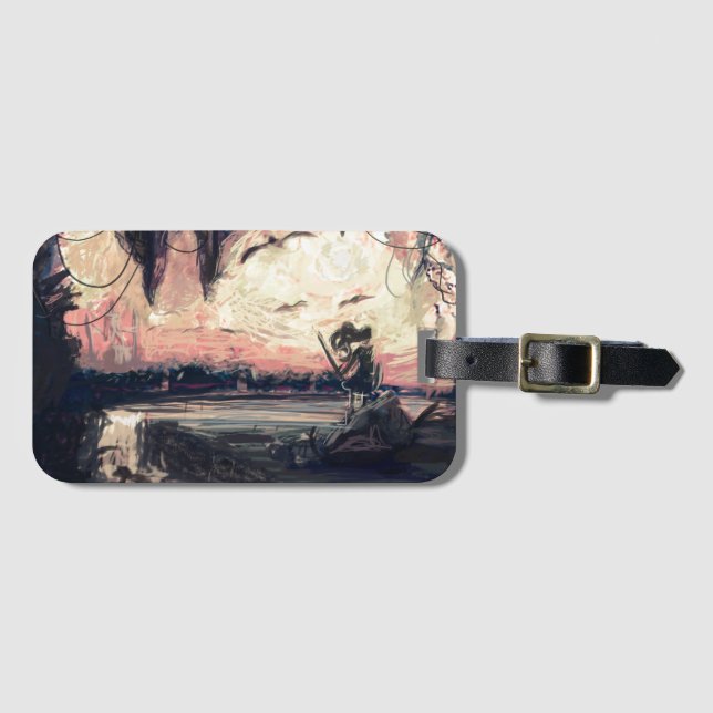 Étiquette À Bagage Étiquette de bagage - monde dans mes yeux par (Devant Horizontal)