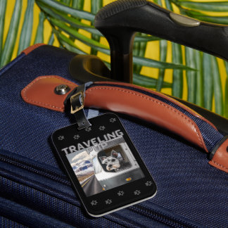 Étiquette À Bagage Étiquette de bagage noir de la rampe Schnauzer de