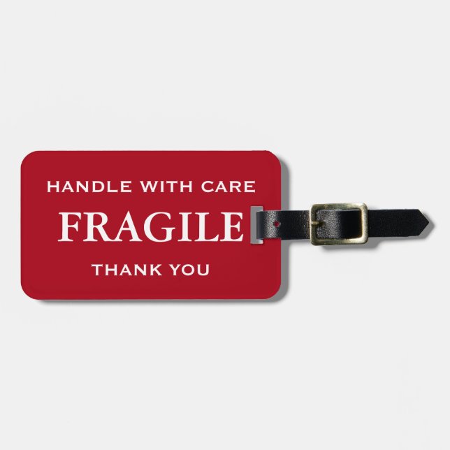 Étiquette À Bagage Étiquette de bagage personnalisable avec texte bla (Devant horizontal)