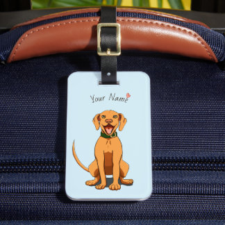 Étiquette À Bagage Étiquette de bagage personnalisable Vizsla Love