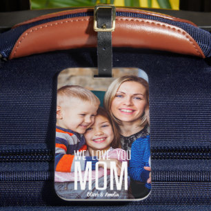 Étiquette À Bagage Étiquette de bagage personnalisée avec message "Je