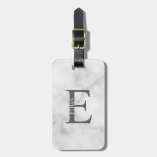 Étiquette À Bagage Étiquette de bagage personnalisée avec monogramme