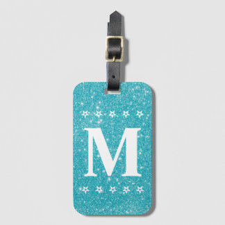 Étiquette À Bagage Étiquette de bagage personnalisée avec monogramme 