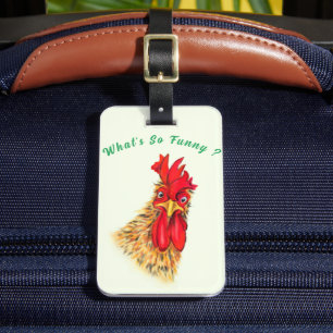 Étiquette À Bagage Étiquette de bagage personnalisée avec texte drôle