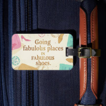 Étiquette de bagage personnalisée - Chaussures Fab