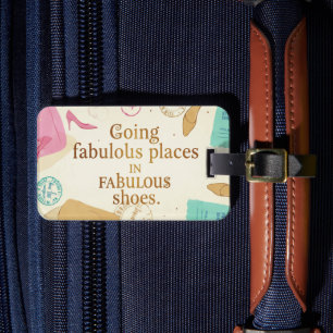 Étiquette À Bagage Étiquette de bagage personnalisée - Chaussures Fab
