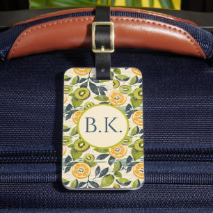 Étiquette À Bagage Étiquette de bagage personnalisée citron kiwi d'ét