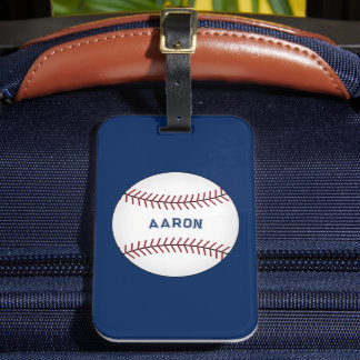 Étiquette À Bagage Étiquette de bagage personnalisée de baseball en c