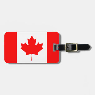 Étiquette À Bagage Étiquette de bagage personnalisée Drapeau Canadien