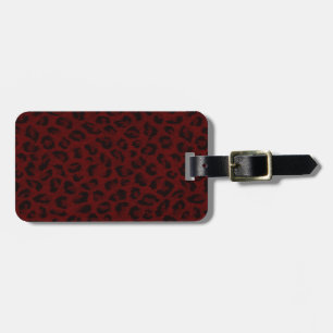 Étiquette À Bagage Étiquette de bagage personnalisée imprimée léopard