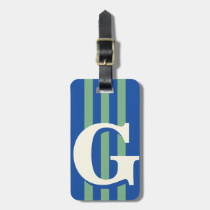 Étiquette À Bagage Étiquette de bagage personnalisée initiale gras, r