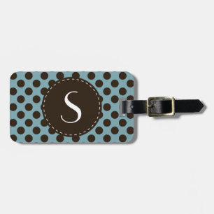 Étiquette À Bagage Étiquette de bagage personnalisée par monogramme