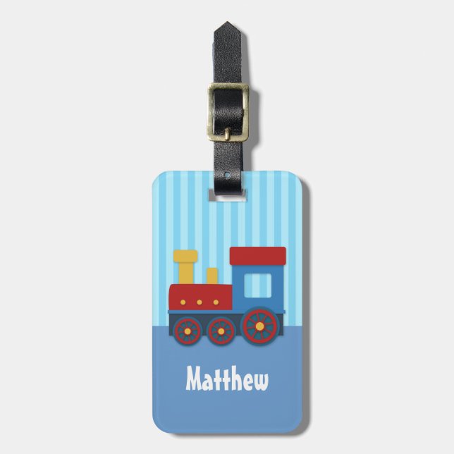 Étiquette À Bagage Étiquette de bagage personnalisée pour enfants ave (Devant Vertical)
